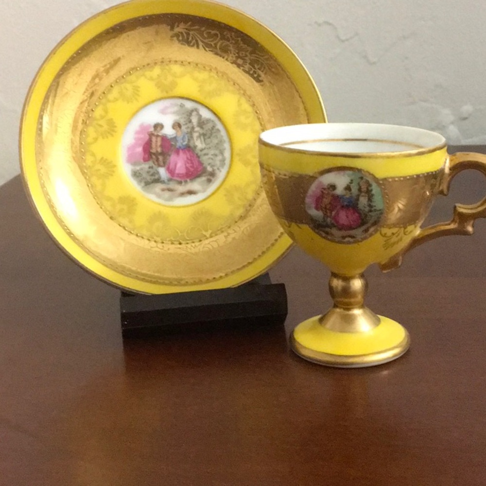 Antique Demitasse Cup & Saucer